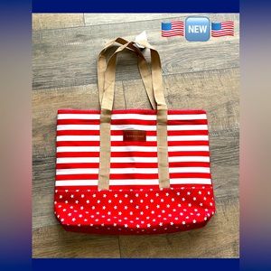 Beach Bags in a Red Patriotic Design ~New~ Great for many uses